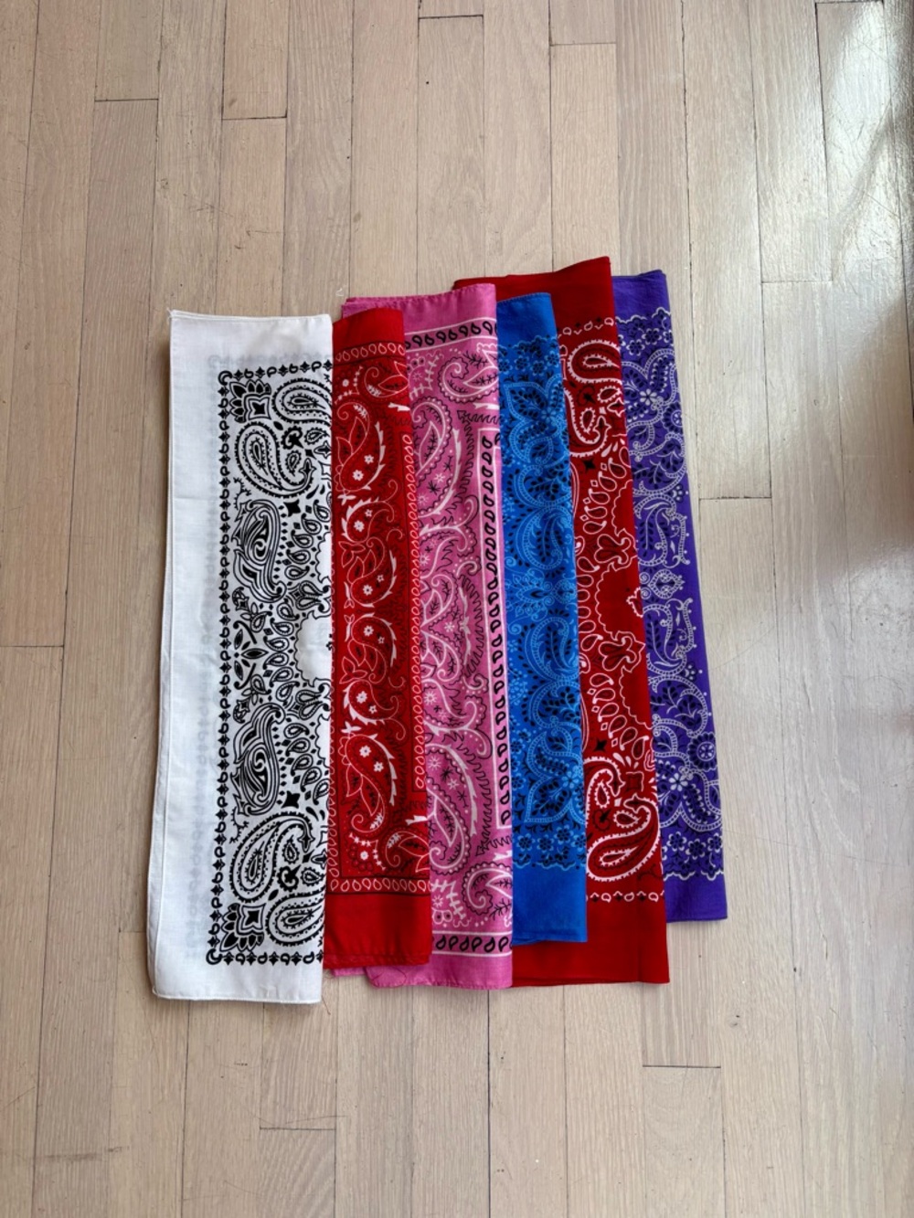 Assorted Paisley Bandana Set - Multi Color -